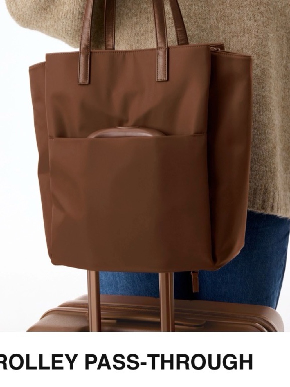 Beis Commuter Tote in Maple - Picture 7 of 12